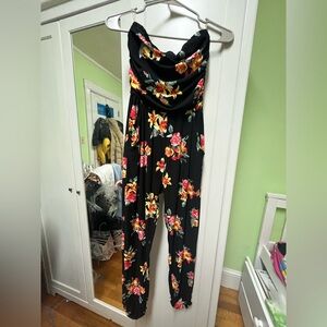 Flower romper no straps